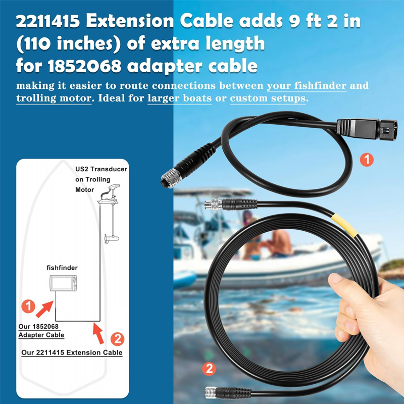 1852068 MKR-US2-8 Câble adapta - Fish Finder Transducer avis et prix